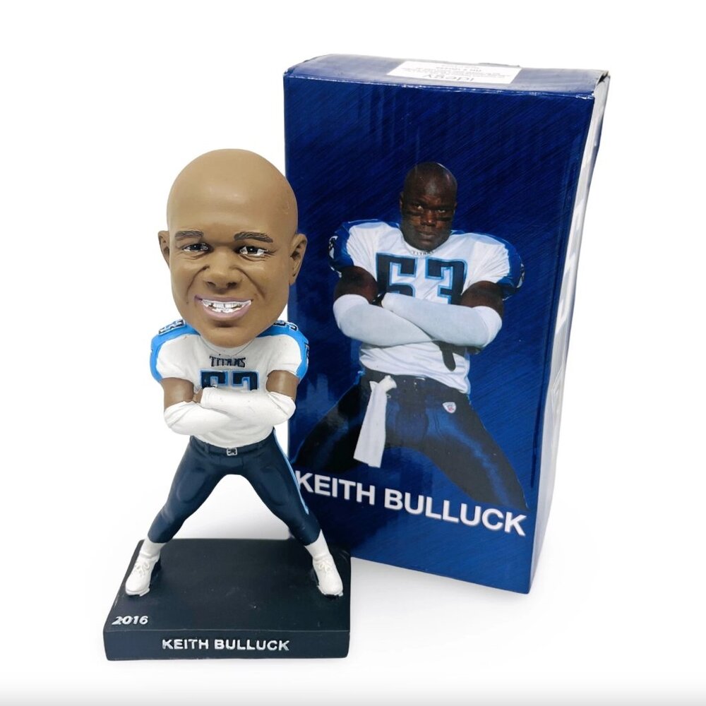 Keith Bulluck Bobblehead Tennessee Titans MR. MONDAY NIGHT 2016 Ticket Gift